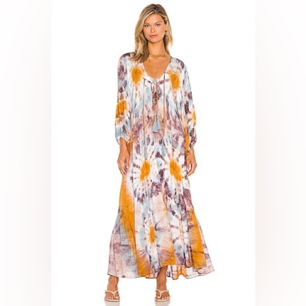Young Fabulous & Broke Vibrant Tie-Dye Maxi Dress